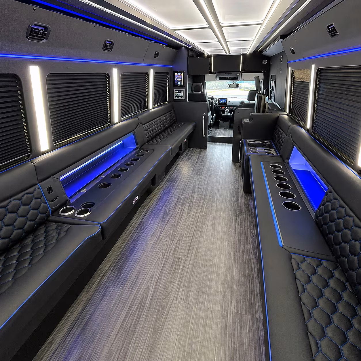 Anchorage Bachelor & Bachelorette Transportation onboard seating