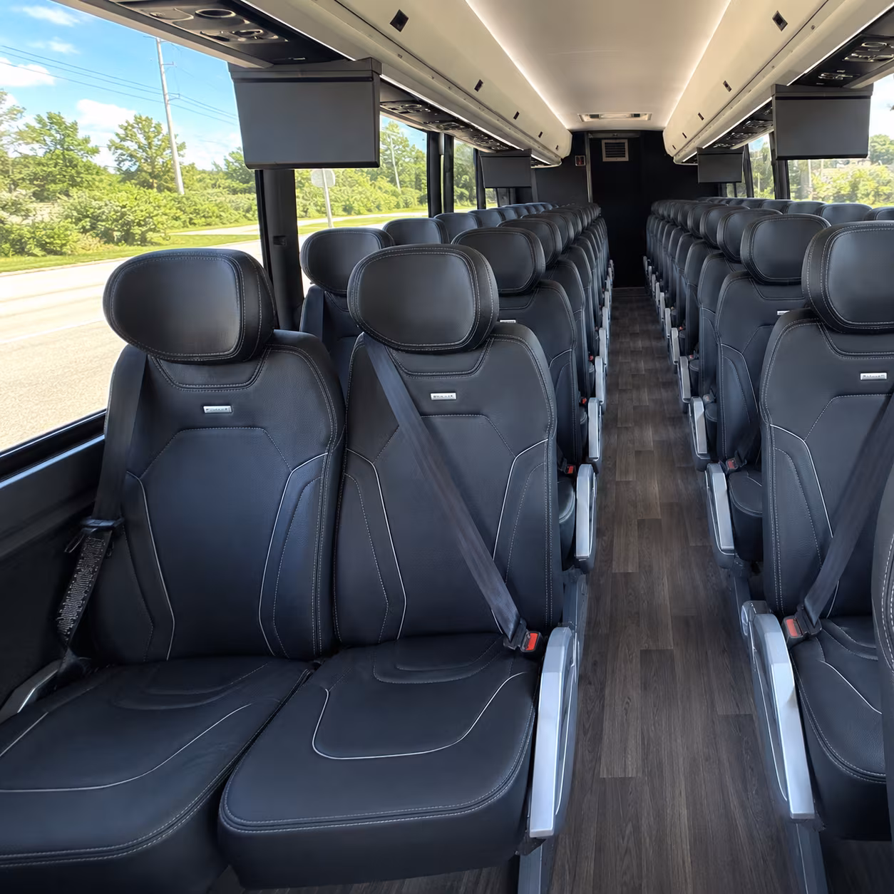 Anchorage School Event Transportation party bus interior
