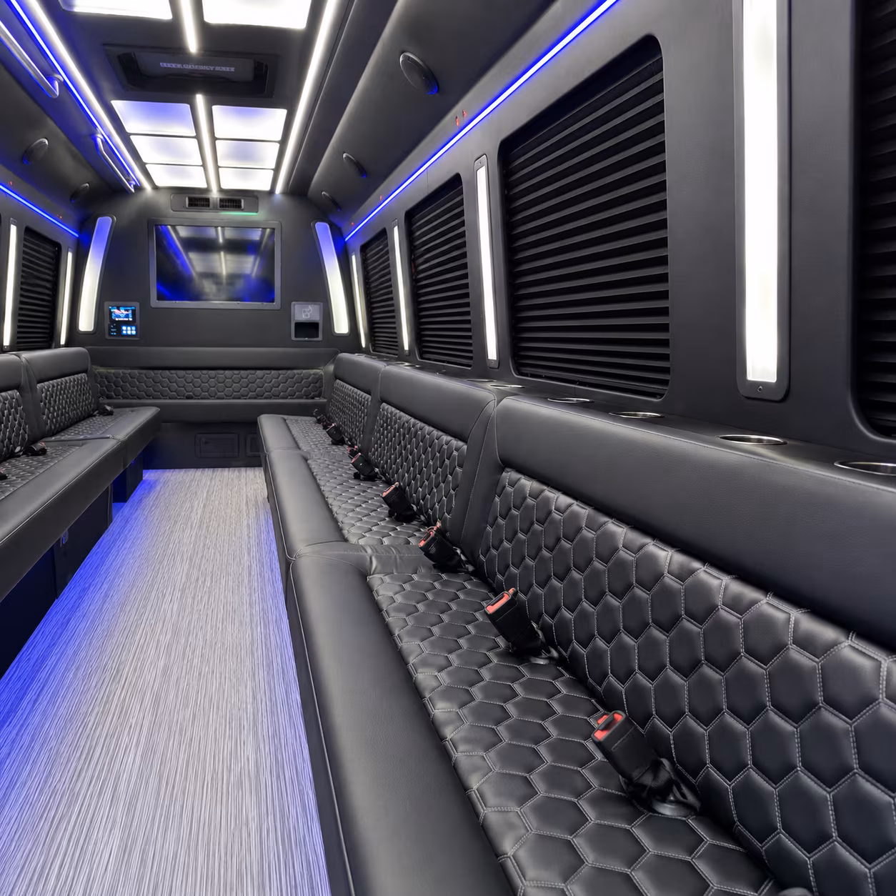 Anchorage Sporting Event Transportation onboard seating