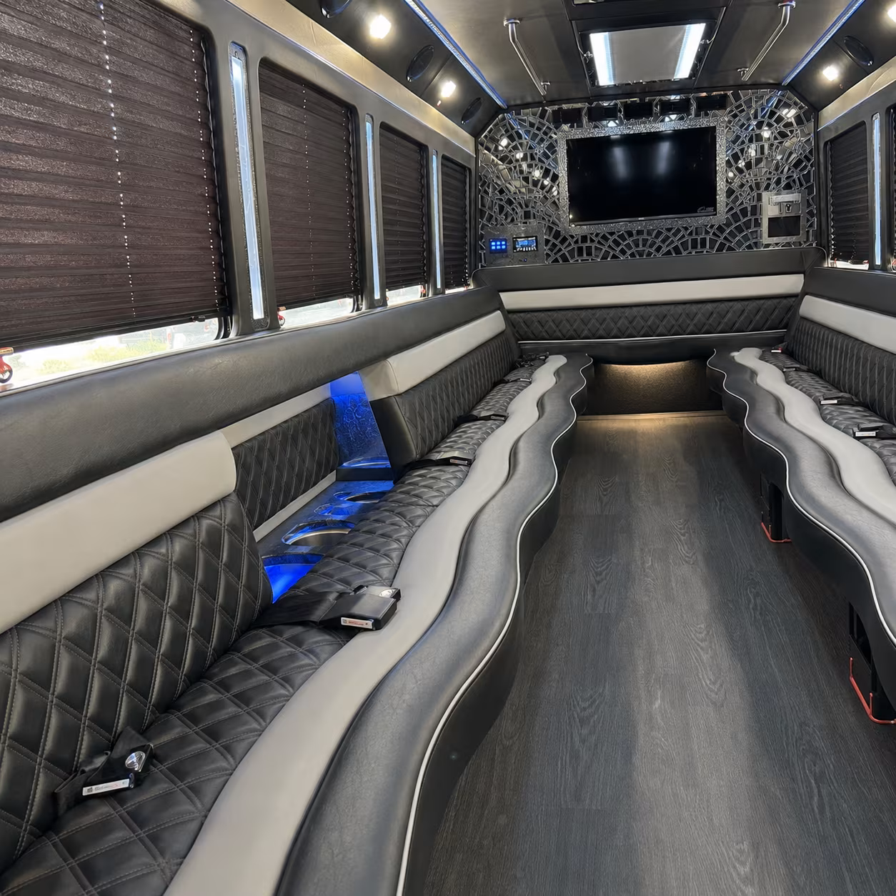 Anchorage Wedding Transportation onboard seating