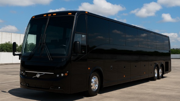 Exterior of Charter Bus Company Palmer's 40 Passenger Party Bus in Palmer