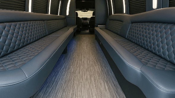 anchorage 30 passenger party bus interior